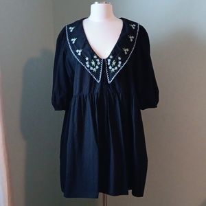 Black baby doll dress from Asos Size 16